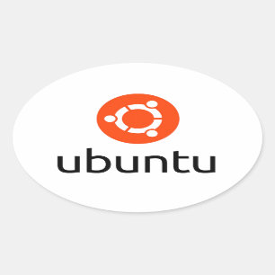 Sticker Ovale Logo Ubuntu Linux