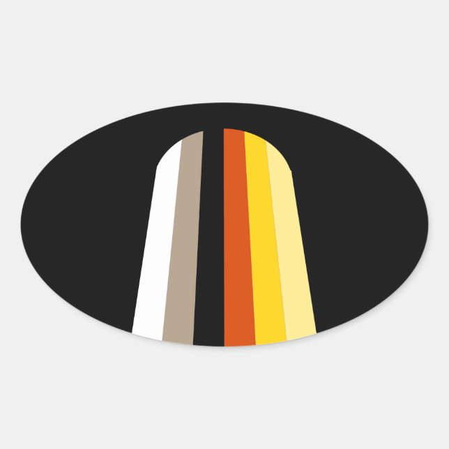 STICKER OVALE LONGUE FIERTÉ DES CHEVEUX (Devant)