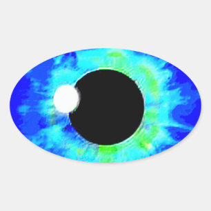 STICKER OVALE LOOCKY EYE