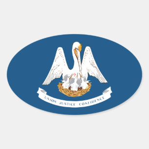 Sticker Ovale Louisiane