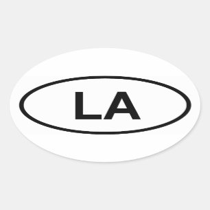 Sticker Ovale Louisiane "LA"
