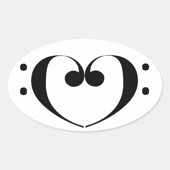 Sticker Ovale Love Bass (Devant)