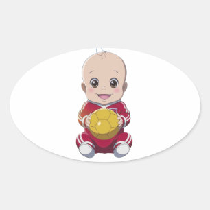 Sticker Ovale Love football