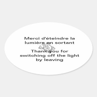 Sticker Ovale lumière