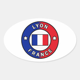 Sticker Ovale Lyon France
