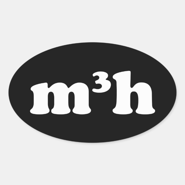 Sticker Ovale m3h (Devant)