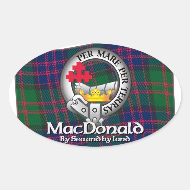 Sticker Ovale MacDonald Clan (Devant)