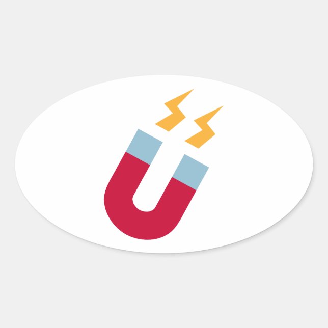 Sticker Ovale Magnet (Devant)