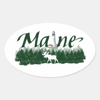 Sticker Ovale Maine