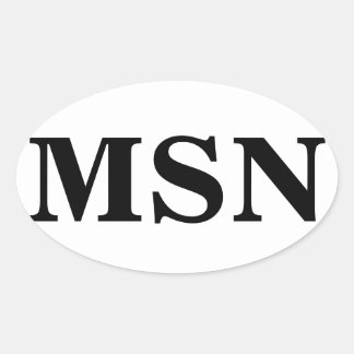 Sticker Ovale Maîtrise en sciences infirmières