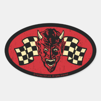 Sticker Ovale Mal vintage 009C