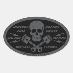 Sticker Ovale Mal vintage 012A