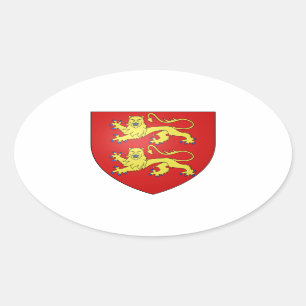 Sticker Ovale Manteau de la Normandie (France) des bras