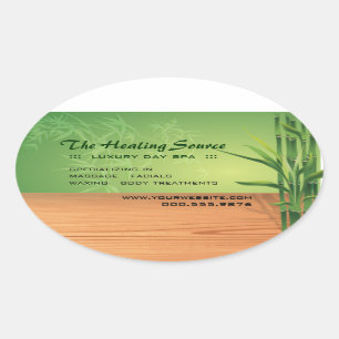 Sticker Ovale Massage serein et Spa