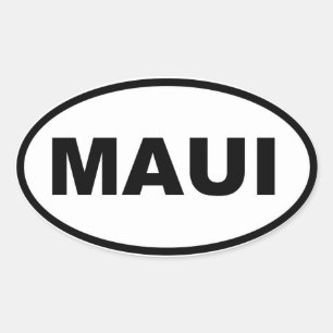 Sticker Ovale Maui