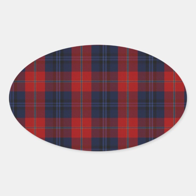Sticker Ovale McKnight Clan Tartan (Devant)