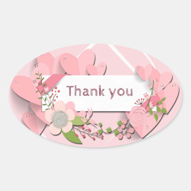 Sticker Ovale Merci (Devant)