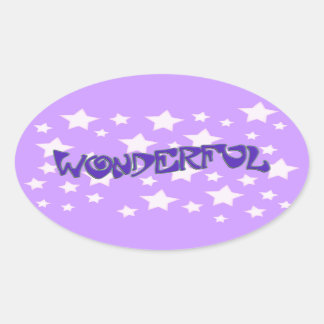 Sticker Ovale Merveilleux