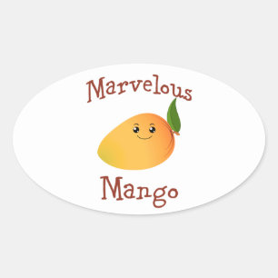 Sticker Ovale Merveilleux Mango