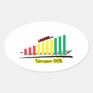 Sticker Ovale MètreSarcasme