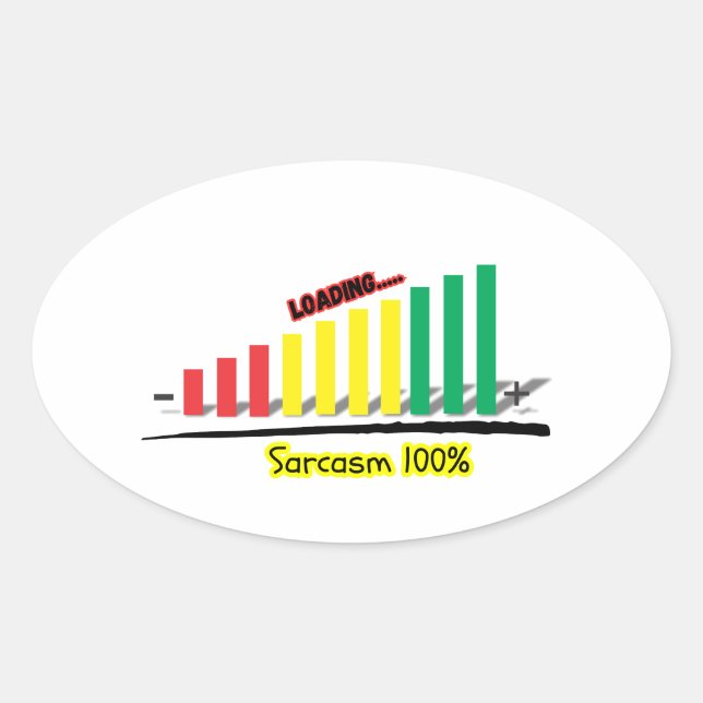 Sticker Ovale MètreSarcasme (Devant)