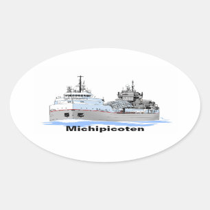 Sticker Ovale Michipicoten, cargo des Grands Lacs