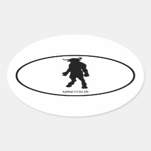 Sticker Ovale Minotaure