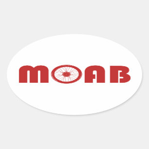 Sticker Ovale Moab (Roue à vélo)