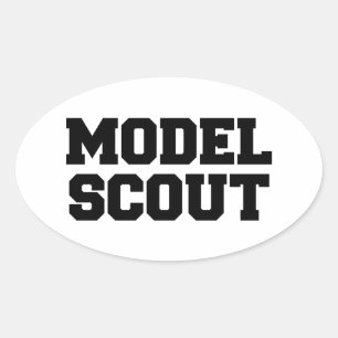 STICKER OVALE MODÈLE DE SCOUT