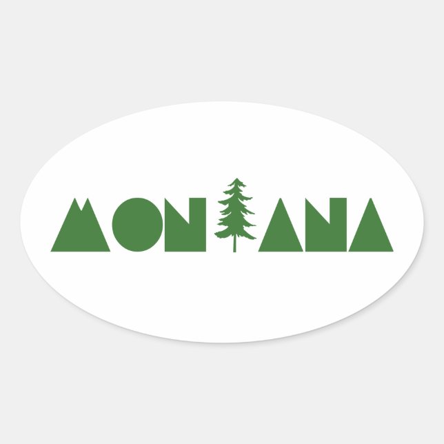 Sticker Ovale Montana (Devant)