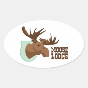 Sticker Ovale Moose Lodge