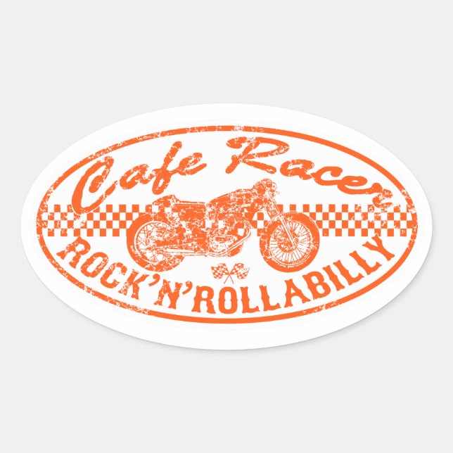 Sticker Ovale Moto (Devant)