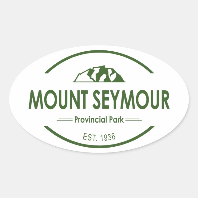 Sticker Ovale Mount Seymour Provincial Park (Devant)