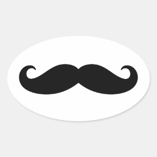Sticker Ovale Moustache Moustache, Moustache design