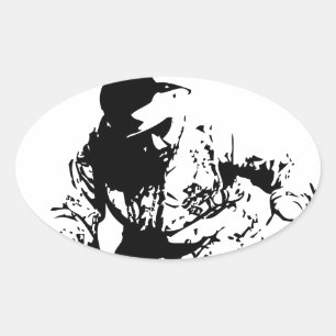 Sticker Ovale Musique