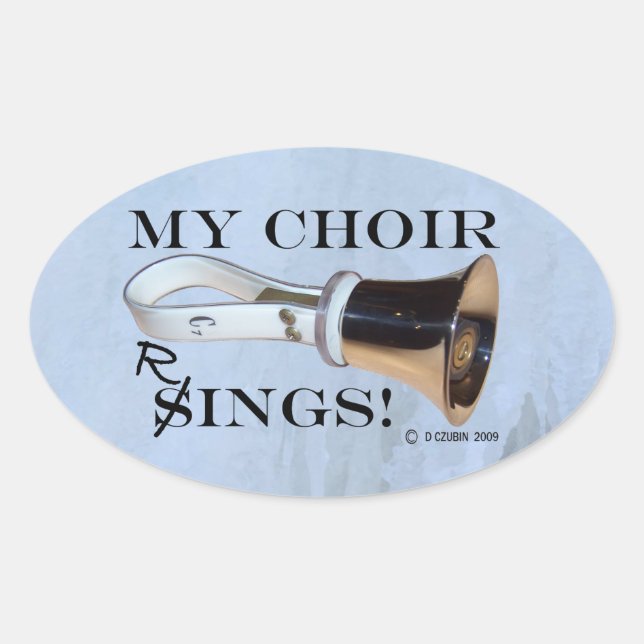 Sticker ovale My Choir Rings (Devant)