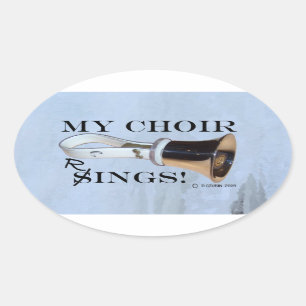 Sticker ovale My Choir Rings