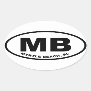 Sticker Ovale Myrtle Beach MB
