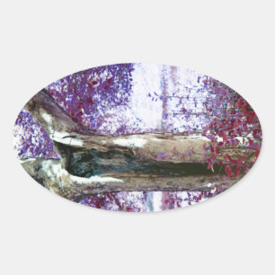 Sticker Ovale Mystical tree
