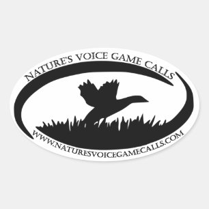Sticker Ovale Natures Jeu vocal Appels Logo de la sauvagine