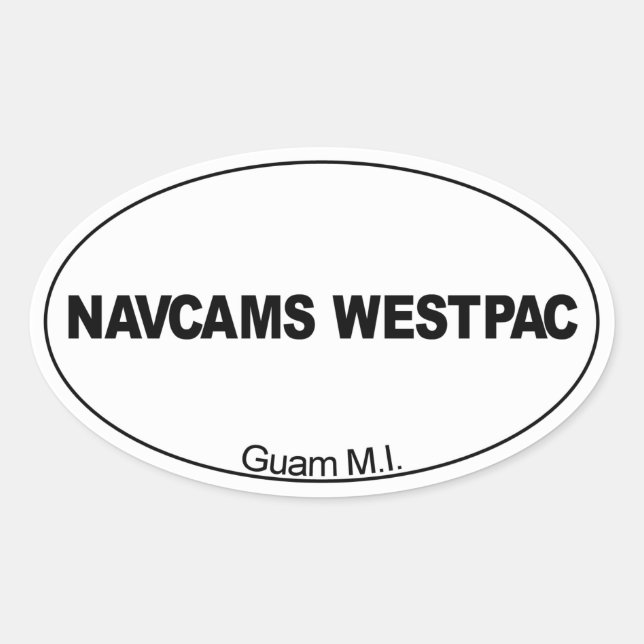 STICKER OVALE NAVCAMS WESTPAC (Devant)
