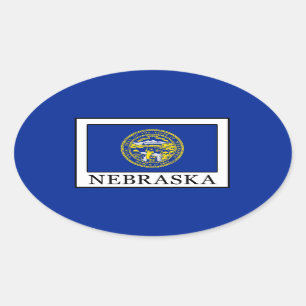 Sticker Ovale Nebraska
