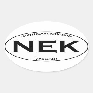 Sticker Ovale NEK - Northeast Kingdom Vermont