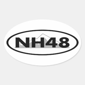 Sticker Ovale New Hampshire 48 Oval