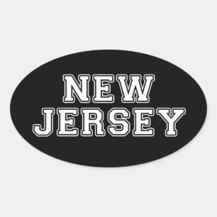 Sticker Ovale New Jersey