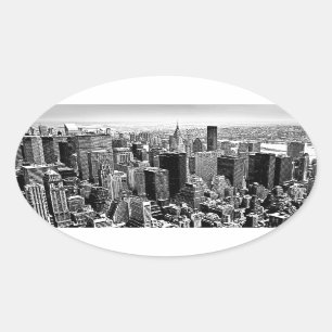 Sticker Ovale New York