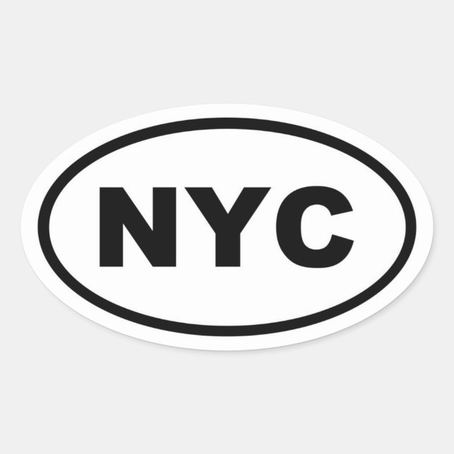 Sticker Ovale New York City (Devant)
