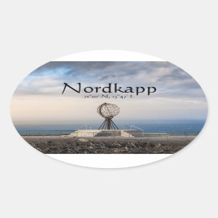Sticker Ovale Nordkapp Norvège