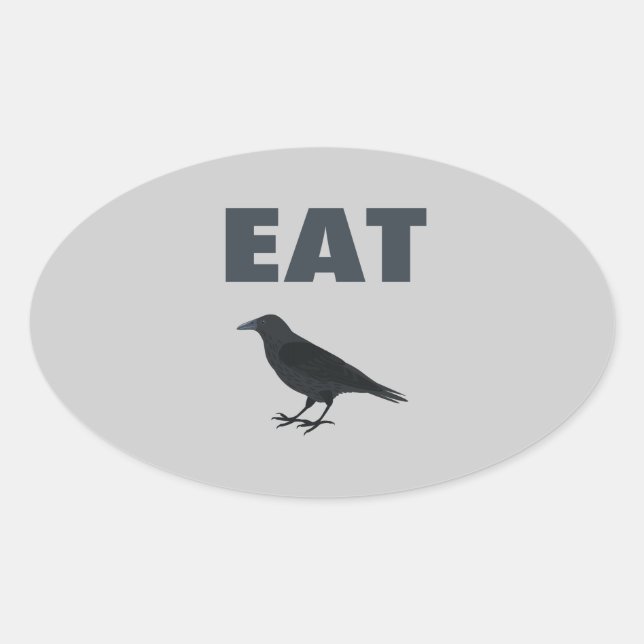 Sticker Ovale Nourriture (Devant)