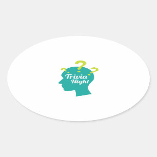 Sticker Ovale Nuit Trivia